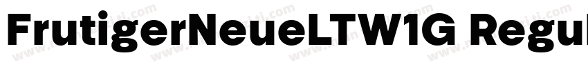 FrutigerNeueLTW1G Regular8字体转换